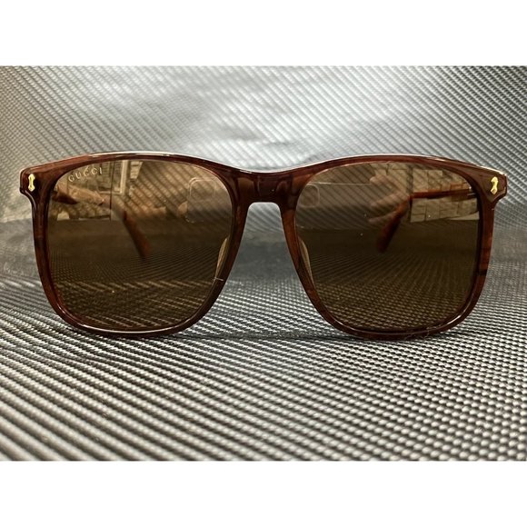 Gucci Men's Brown 57mm Sunglasses - Picture 2 of 4